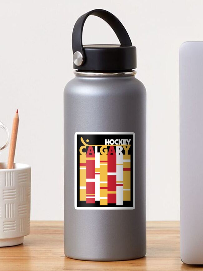 Thumbnail 1 of 3, Sticker, City Series - Calgary - Hockey Stripes designed and sold by carlstad.