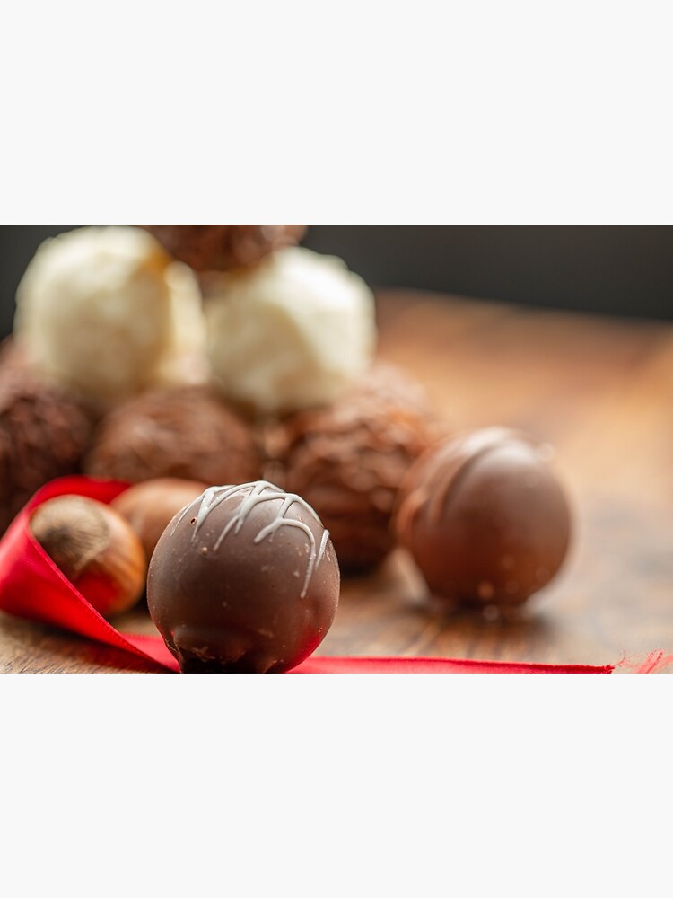 "mixed chocolate balls and nuts" Poster for Sale by hakeimus Redbubble