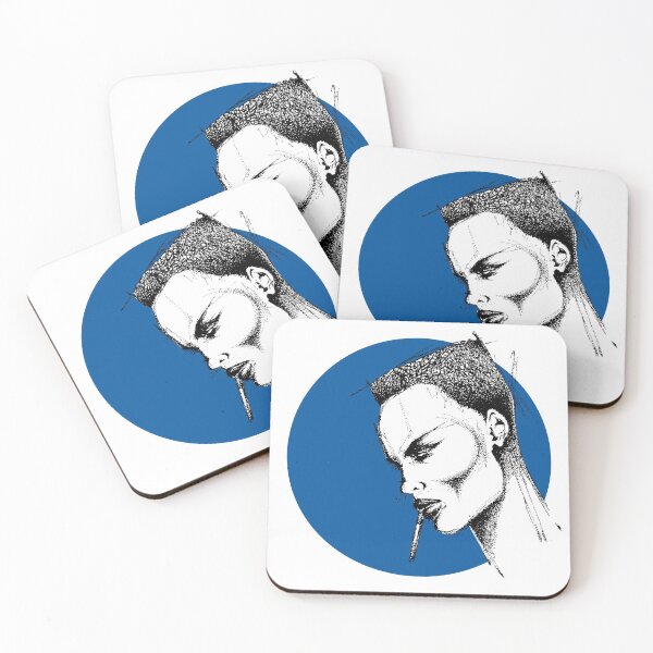 Item preview, Pop icon Miss Grace Jones legendary star - BLUE designed and sold by Francesco Carli.