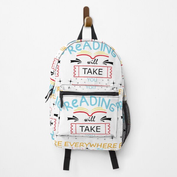 Item preview, white Reading will take you everywhere | Reading is my favorite sport | Reading mode on designed and sold by Rokay Arts.