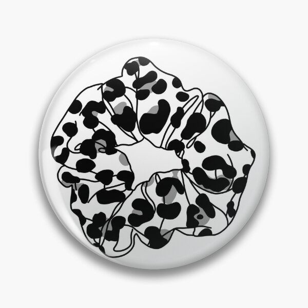 Item preview, Black and White Cheetah Print Patterned Scrunchie designed and sold by piperdooley.
