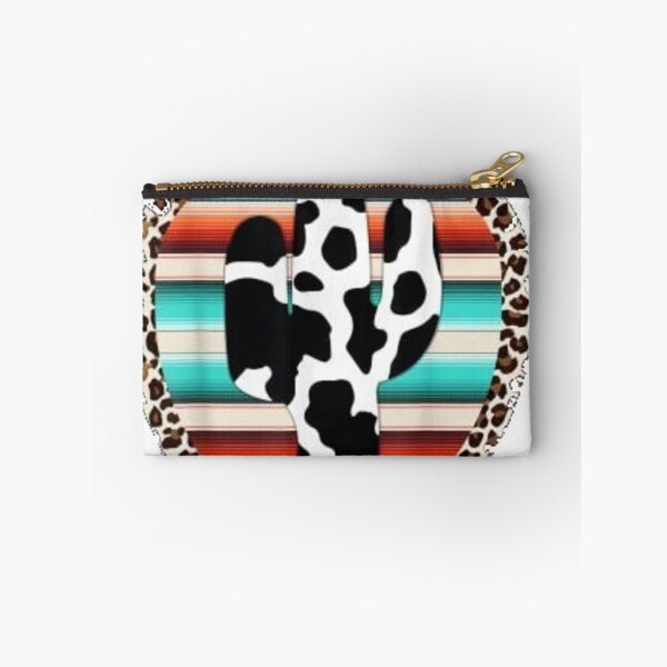 Item preview, Funny Serape cow print Cactus Leopard print Turquoise T-Shirt designed and sold by Trendy Shirts.