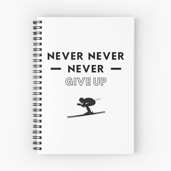 Item preview, Skiing: Never never never give up designed and sold by TheGreenGoat.