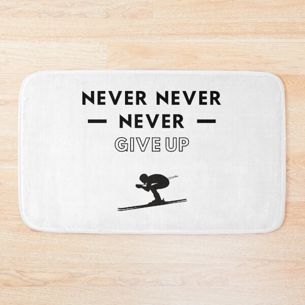 Item preview, Skiing: Never never never give up designed and sold by TheGreenGoat.