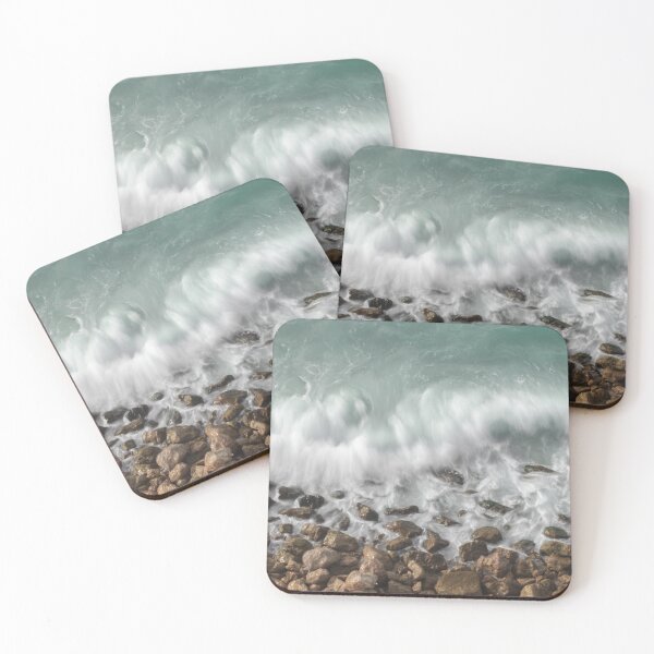 Item preview, sea waves and rocks at sea shore designed and sold by Dinashop.