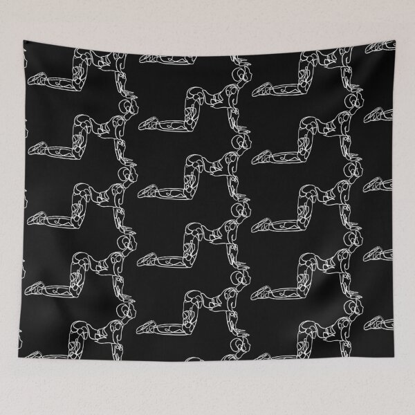 Item preview, Contour Line Yoga-Cow Pose 1 (WI) designed and sold by FranksArtWorld.
