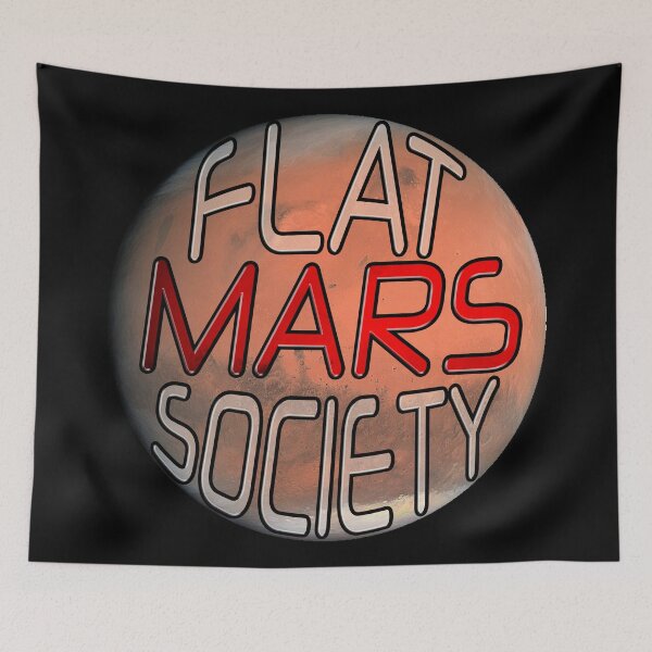 Item preview, Diseño divertido de Flat Mars Society designed and sold by AllLeftSides42.