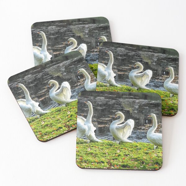 Item preview, Three White Swans art - Follow the Leader designed and sold by BarbaraGlebska.