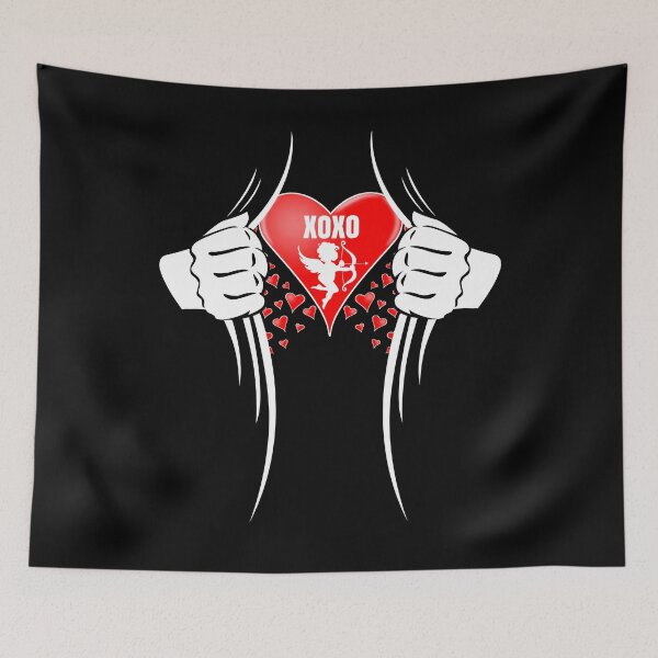 Item preview, XOXO Cupid Valentine Open Heart Sweetheart Clever Reveal designed and sold by CharJens.