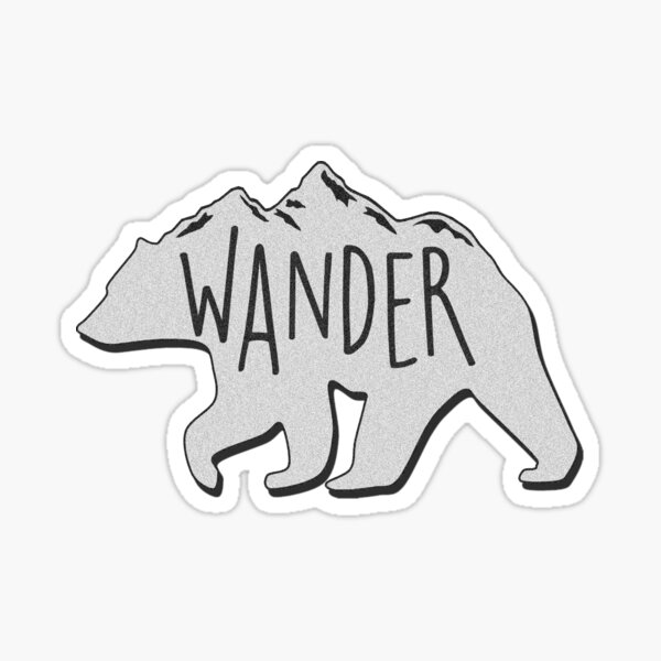 Wander Bear Mountain Sticker