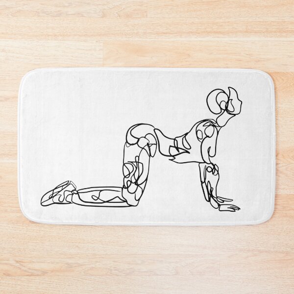 Item preview, Contour Line Yoga-Cow Pose 1  designed and sold by FranksArtWorld.