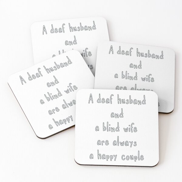Item preview, A deaf husband and a blind wife are always a happy couple designed and sold by XYZ LAB by Jesuperman.