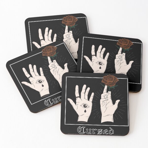 Item preview, Aesthetic Rose Mystic Hand Quote Cursed designed and sold by YALPOShop.