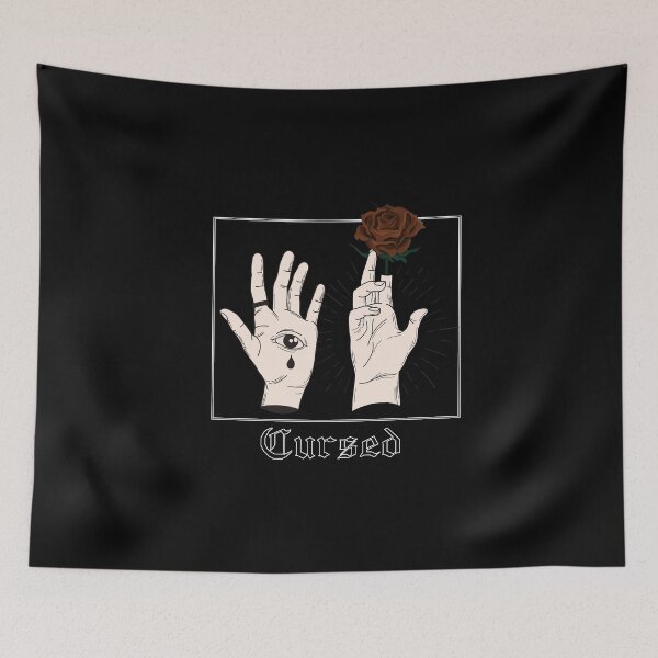 Item preview, Aesthetic Rose Mystic Hand Quote Cursed designed and sold by YALPOShop.
