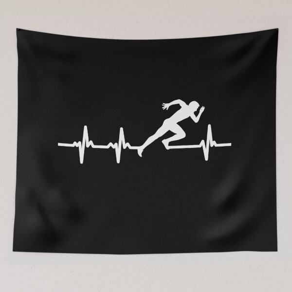 Item preview, Runner Sprinter Athlete Heartbeat designed and sold by cannevas.