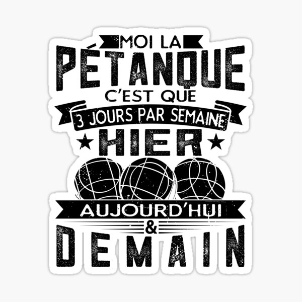 Sticker Petanque Cadeau Par Zimstar Redbubble