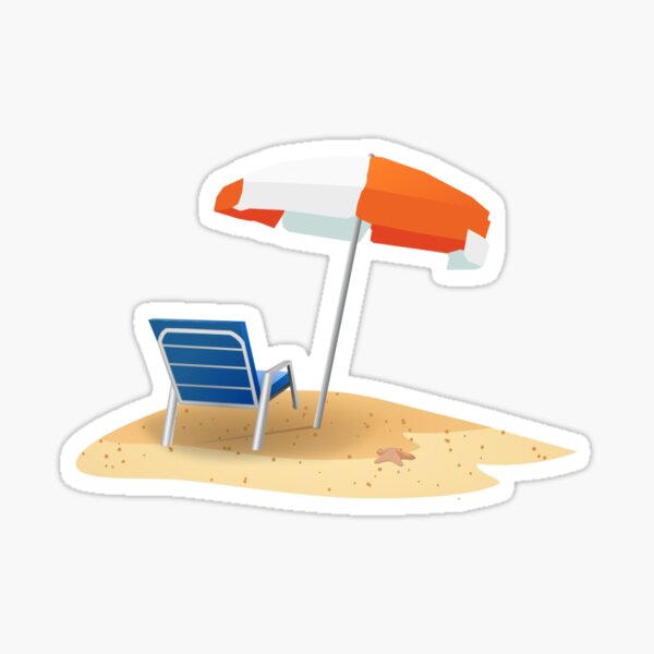 Beach Umbrella Sticker
