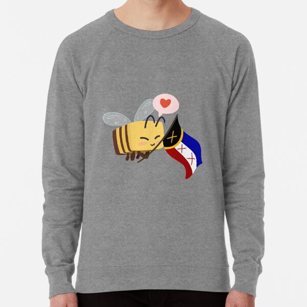 Minecraft Bee avec le drapeau de L'manburg Sweatshirt léger