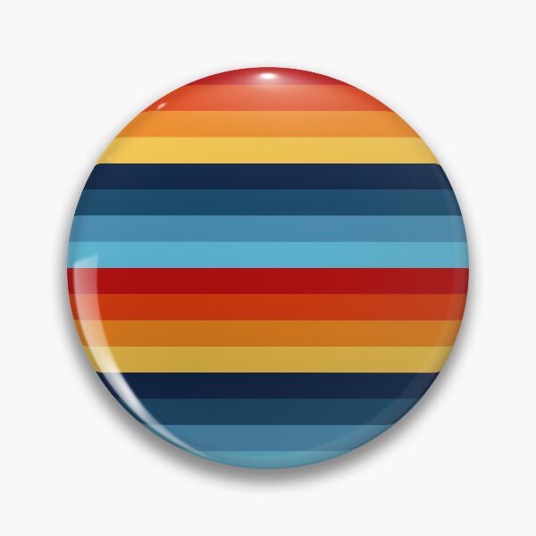 Item preview, Colourful Stripes Minimal Pattern (Blues and Warm Colours) designed and sold by TalBright.