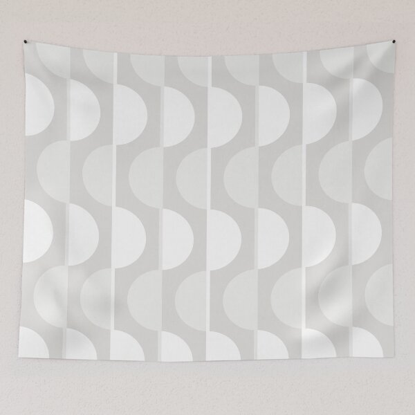 Item preview, Gray Retro Half-Circles designed and sold by Carolina Diaz.