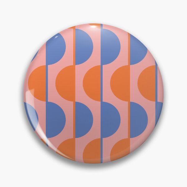 Item preview, Orange and Purple Retro Half-Circles designed and sold by Carolina Diaz.