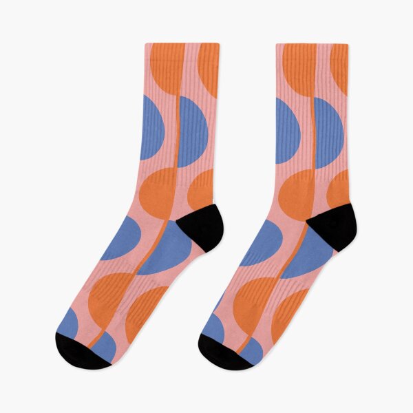 Item preview, Orange and Purple Retro Half-Circles designed and sold by Carolina Diaz.