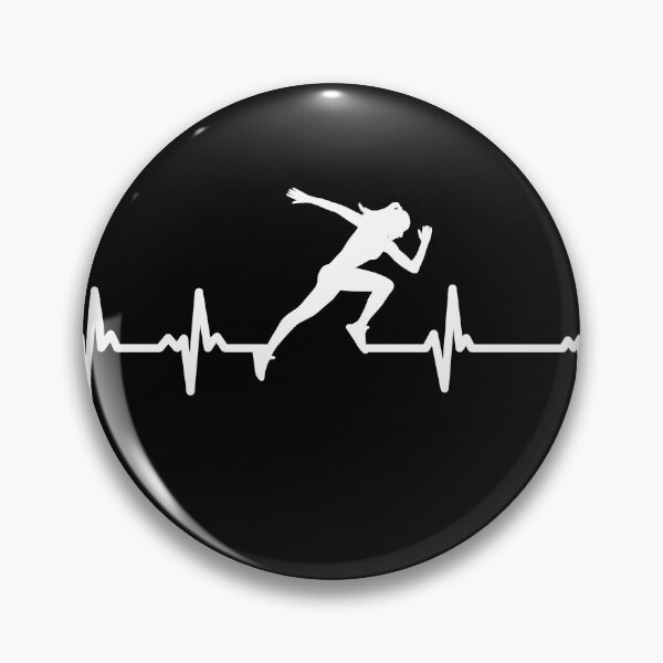 Item preview, Runner Sprinter Athlete Woman Heartbeat designed and sold by cannevas.