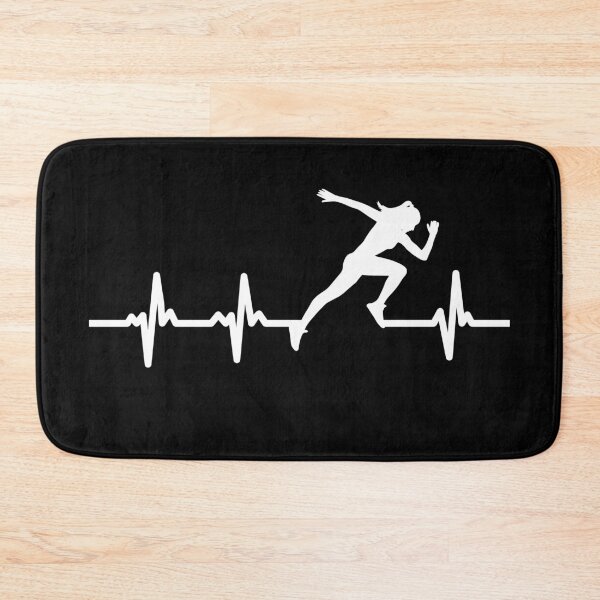 Item preview, Runner Sprinter Athlete Woman Heartbeat designed and sold by cannevas.
