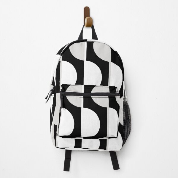 Item preview, Black and White Retro Half-Circles designed and sold by Carolina Diaz.