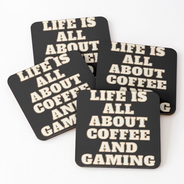 Item preview, life is better with coffee and gaming designed and sold by srm-creations.