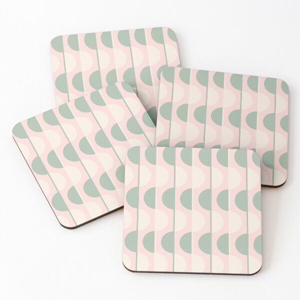 Item preview, Blush and Sage Retro Half-Circles designed and sold by Carolina Diaz.
