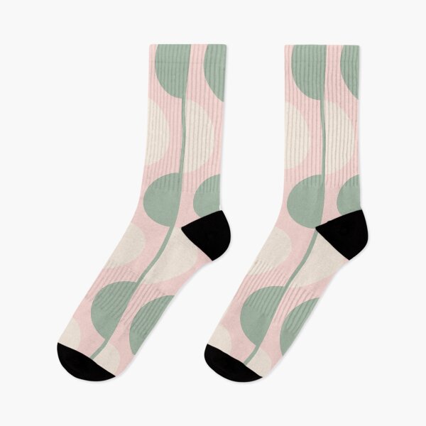 Item preview, Blush and Sage Retro Half-Circles designed and sold by Carolina Diaz.