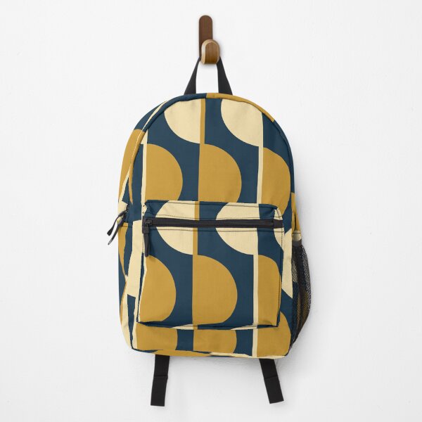 Item preview, Gold and Navy Retro Half-Circles designed and sold by Carolina Diaz.