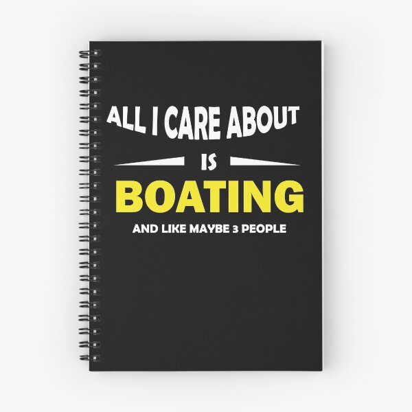 Item preview, ALL I CARE ABOUT IS BOATING AND LIKE MAYBE 3 PEOPLE T-shirt  designed and sold by boxofstories.