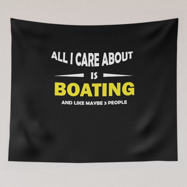 Item preview, ALL I CARE ABOUT IS BOATING AND LIKE MAYBE 3 PEOPLE T-shirt  designed and sold by boxofstories.