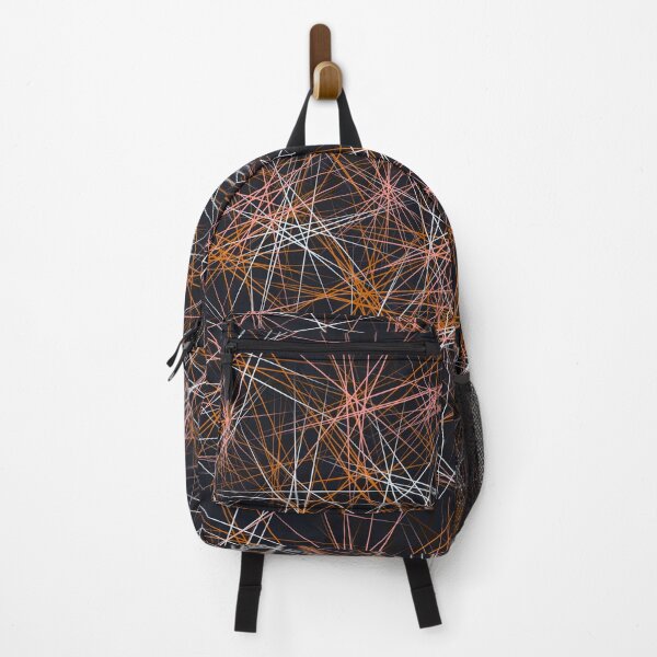 Item preview, Orange and Blue Lines Abstract Pattern Design designed and sold by AMSonArt.