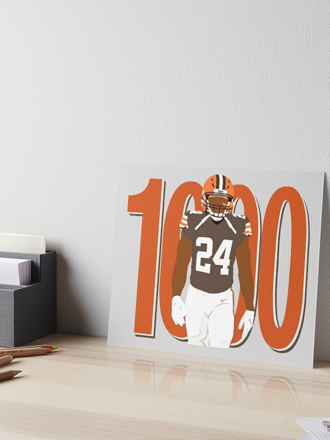 Nick Chubb 1000 Yards Sticker for Sale by Amy Snively