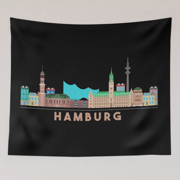 Item preview, Hamburg skyline designed and sold by Albert Buchatskyy.