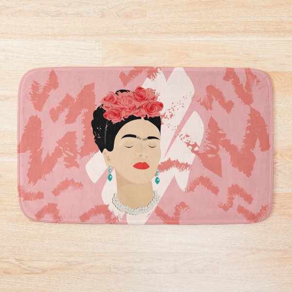 Item preview, Frida Kahlo modern portrait famous mexican painter red roses headpiece decoration designed and sold by T-Mex.