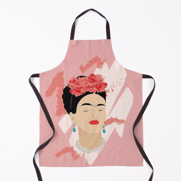 Item preview, Frida Kahlo modern portrait famous mexican painter red roses headpiece decoration designed and sold by T-Mex.