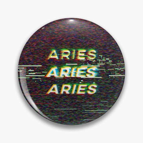 Item preview, Futuristic Aries Zodiac Sign Text with a Glitch & Noise designed and sold by Cefani Musk.