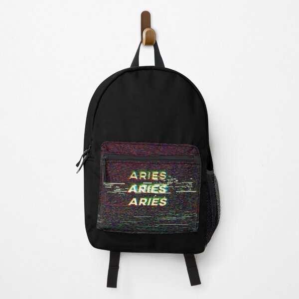 Item preview, Futuristic Aries Zodiac Sign Text with a Glitch & Noise designed and sold by Cefani Musk.
