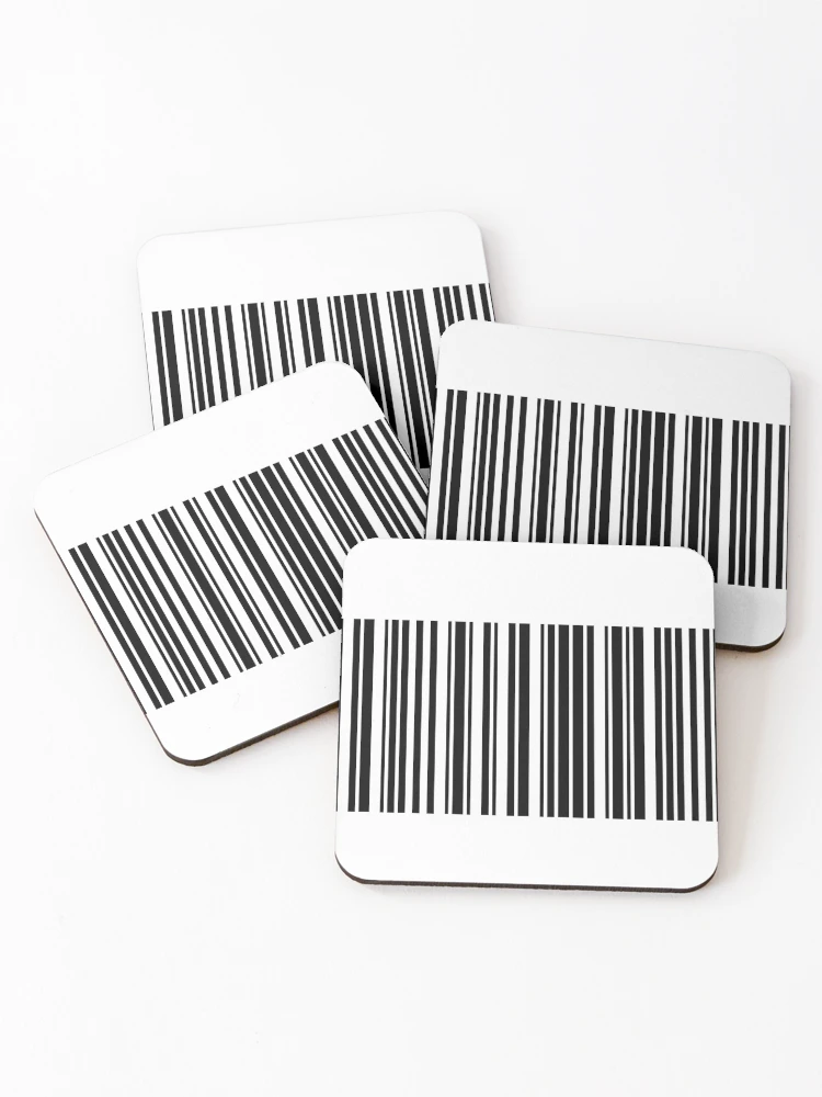 Thumbnail 1 of 5, Coasters (Set of 4), code classic Bar code Essential designed and sold by matrixvip.