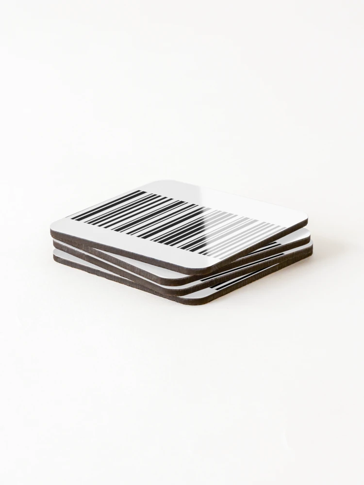 Thumbnail 4 of 5, Coasters (Set of 4), code classic Bar code Essential designed and sold by matrixvip.