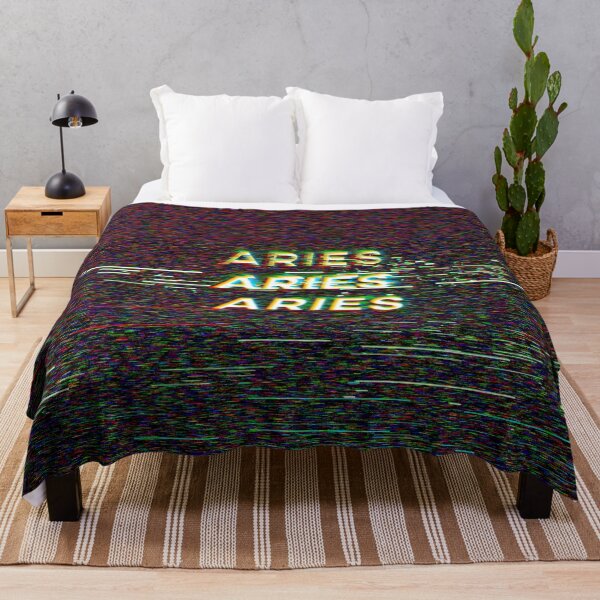 Item preview, Futuristic Aries Zodiac Sign Text with a Glitch & Noise designed and sold by Cefani Musk.