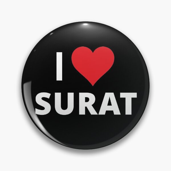 Item preview, I Love Surat (dark) designed and sold by mugify.