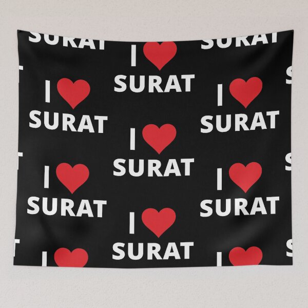 Item preview, I Love Surat (dark) designed and sold by mugify.