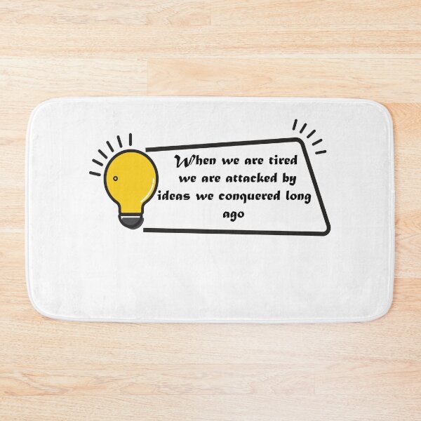 Item preview, Philosophy QUOTES ' WHEN WE ARE TIRED WE ARE ATTACKED BY IDEAS WE CONQUERD LONG AGO ' Philosophy Sticker 2021 and T-shirt . Philosophy Mind . Deep designed and sold by simostore1.