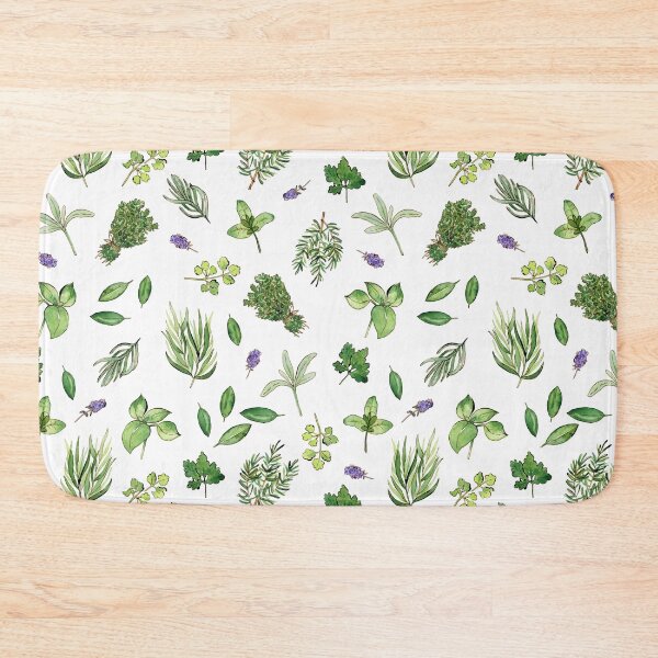 Item preview, Herbs watercolor pattern designed and sold by AnjeseAnna.