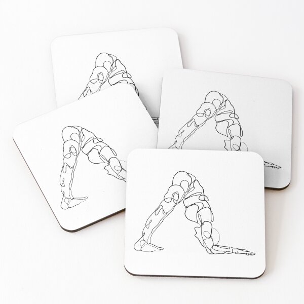 Item preview, Contour Line Yoga-Dolphin Pose 1  designed and sold by FranksArtWorld.
